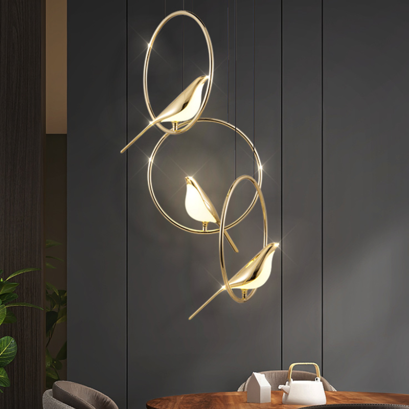 northern Europe simple modern creative shop bar dining room bird bedside Chandelier P20198