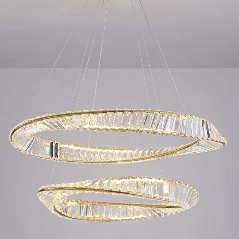 Modern crystal chandelier living room simple modern atmosphere dining room bedroom lamp P060P