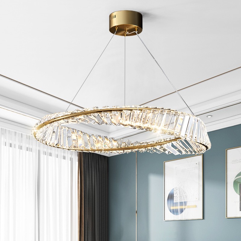 Modern crystal chandelier living room simple modern atmosphere dining room bedroom lamp P060P