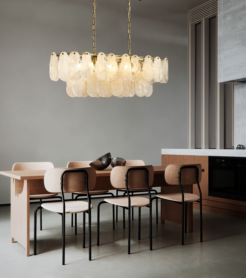 Living room simple modern light luxury dining room bedroom Glass Chandelier P04801