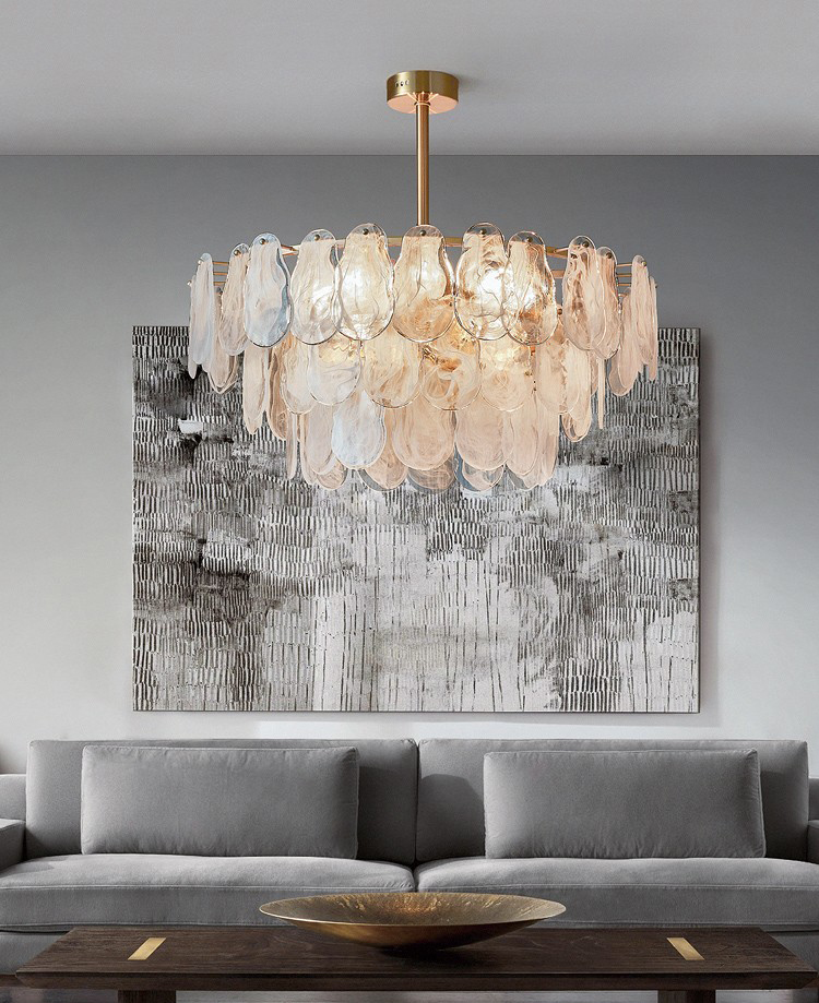 Living room simple modern light luxury dining room bedroom Glass Chandelier P04801