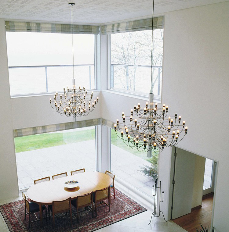 Stainless steel simple Nordic 2097 creative chandelier in living room and Restaurant D605