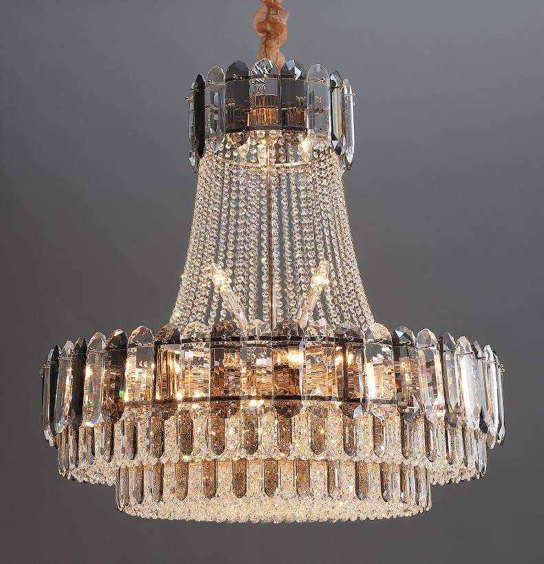 luxury postmodern simple hardware living room dining room villa Crystal Chandelier D1520