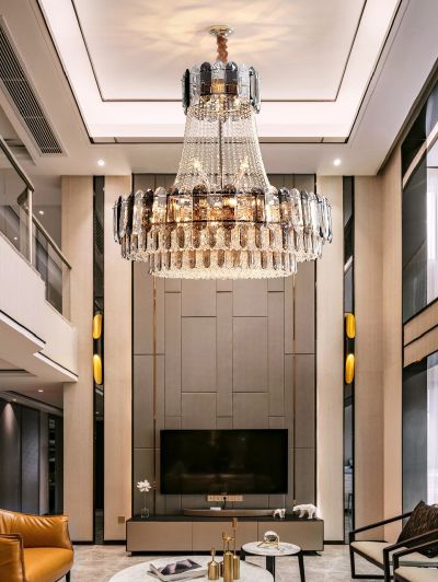 luxury postmodern simple hardware living room dining room villa Crystal Chandelier D1520