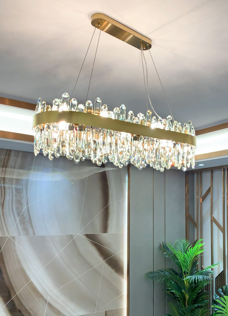 Light luxury postmodern simple living room dining room bedroom Crystal Chandelier D1537