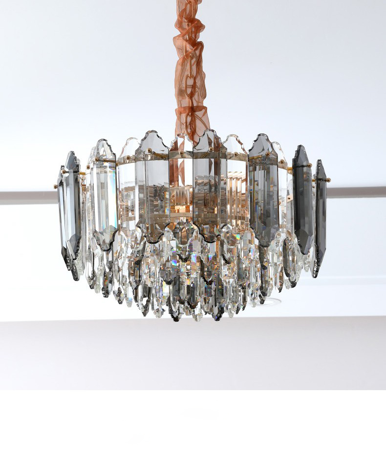 Light luxury postmodern simple living room dining room bedroom Crystal Chandelier  D5613