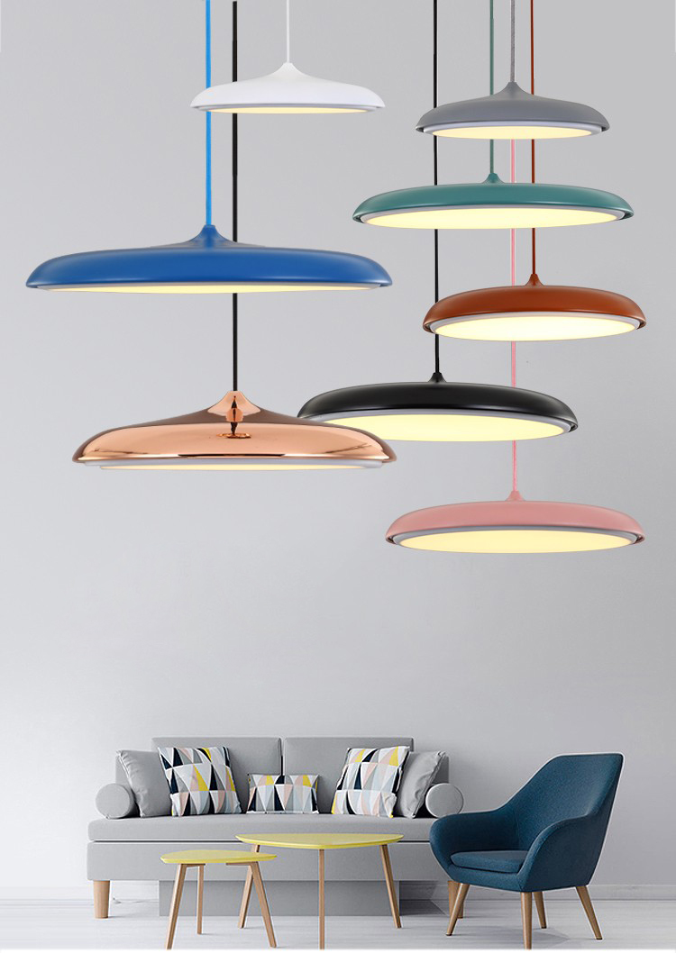 Simple Nordic postmodern iron acrylic aluminum Chandelier P5861