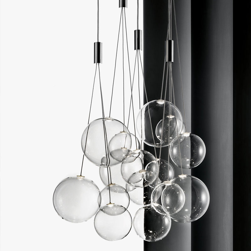 Living room dining room bedroom modern Nordic art glass ball Chandelier P001