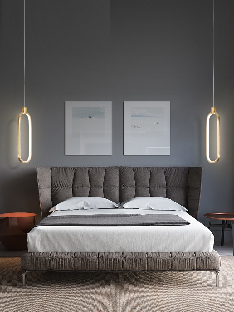 Simple Nordic postmodern aluminum LED restaurant bedroom Chandelier P5789