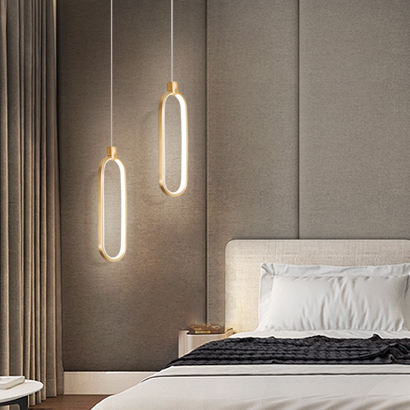 Simple Nordic postmodern aluminum LED restaurant bedroom Chandelier P5789