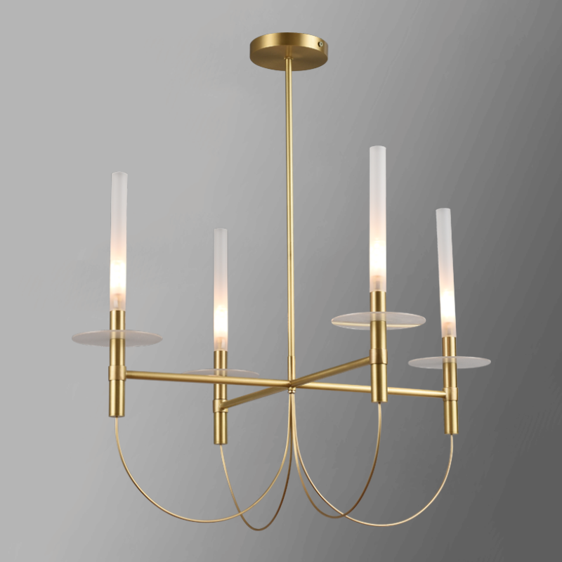 Modern all copper restaurant living room retro simple Chandelier D5791