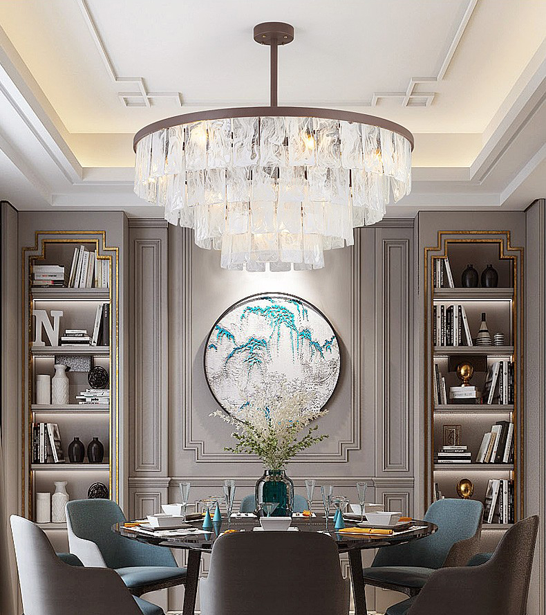 Modern creative living room dining room glass chandelier P5298