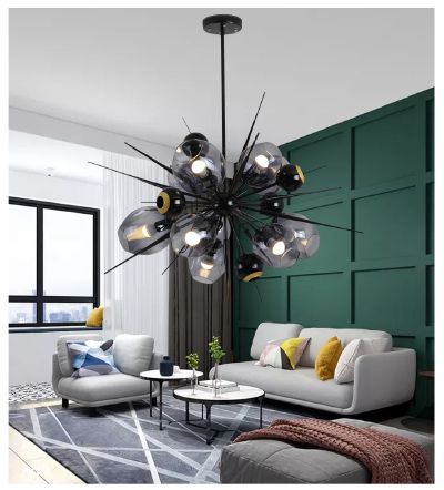 Modern creative glass living room dining room bedroom led Chandelier D10P