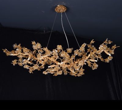 Copper flower branch Nordic classic design living room dining room Chandelier D9916