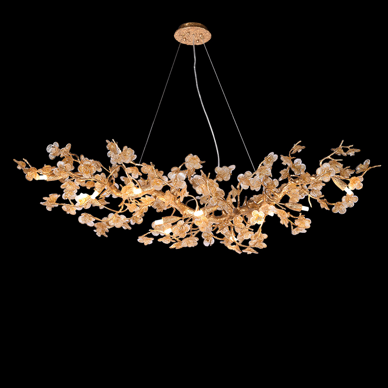 Copper flower branch Nordic classic design living room dining room Chandelier D9916