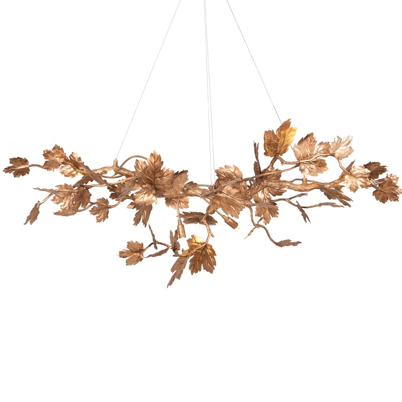 Copper maple leaf branch Nordic classic design living room dining room Chandelier D9878