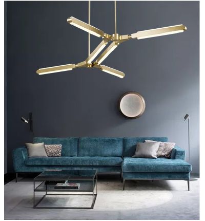 Nordic simple aluminum acrylic living room Chandelier D5564