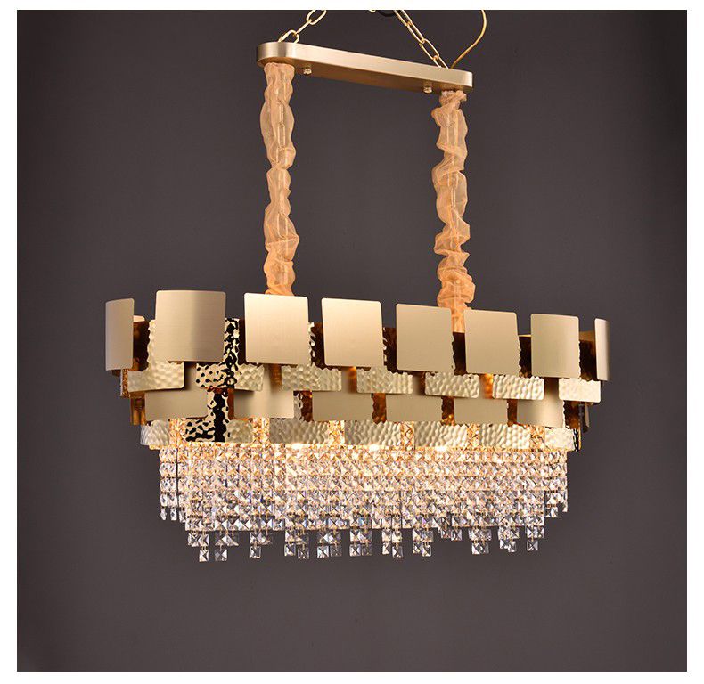 Classic living room dining room European modern LED crystal chandelier D5506