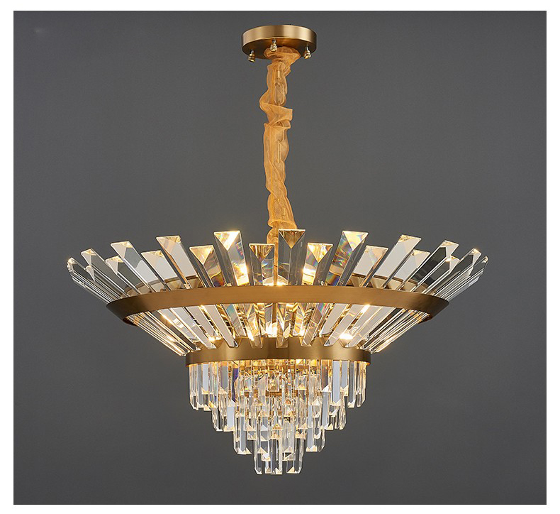 Classic living room dining room European modern LED crystal chandelier P8053