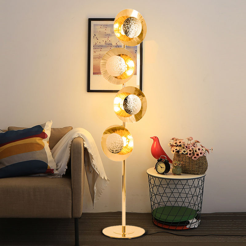 Nordic simple personalized designer art glass net red ins floor lamp F9190