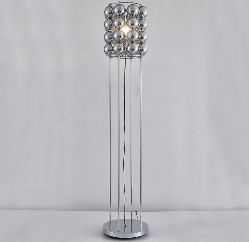 Light luxury postmodern stainless steel ball art floor lamp F6002