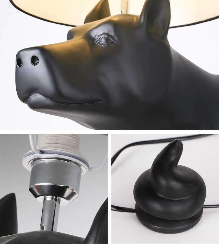 Postmodern art sculpture Abstract living room dog model resin floor lamp F2108