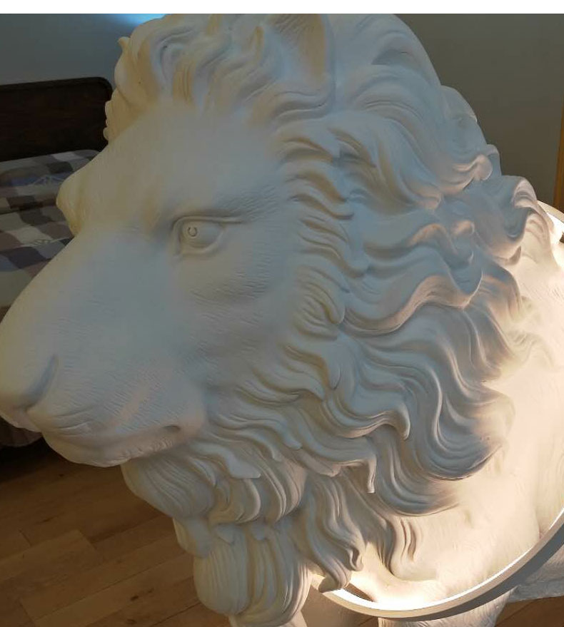 Villa Hotel engineering lamp LED lion sculpture floor lamp F2015