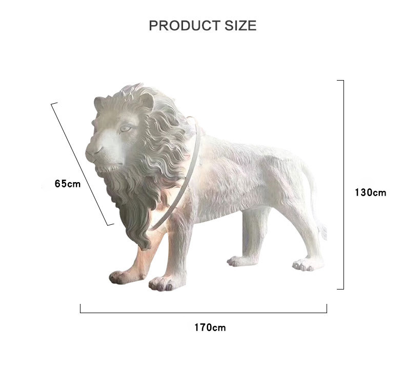 Villa Hotel engineering lamp LED lion sculpture floor lamp F2015