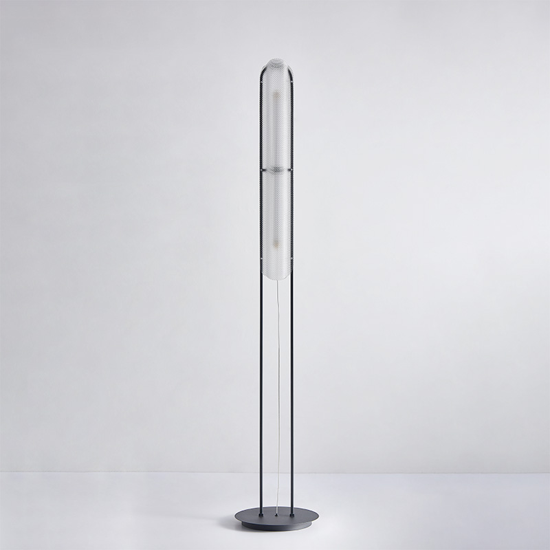 Post modern art led Glass Iron Italian floor lamp F9001