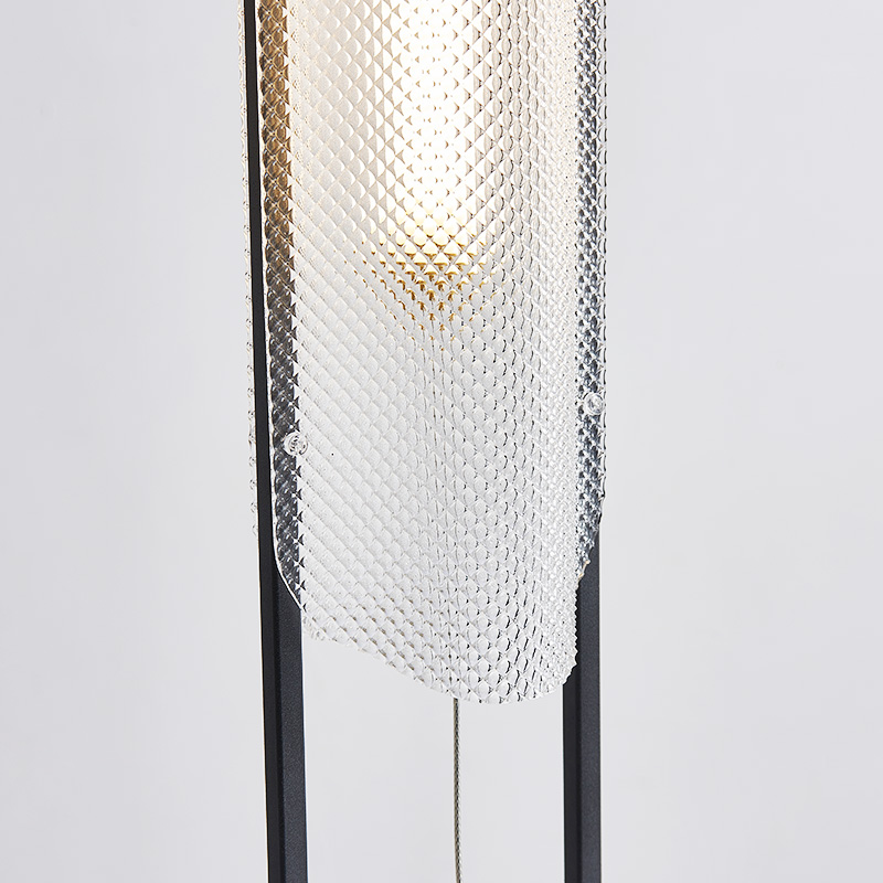 Post modern art led Glass Iron Italian floor lamp F9001