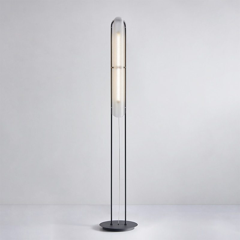 Post modern art led Glass Iron Italian floor lamp F9001