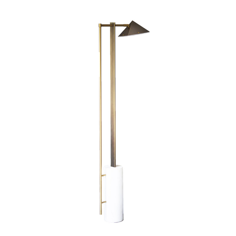 Post modern art led iron art Italian marble floor lamp F994