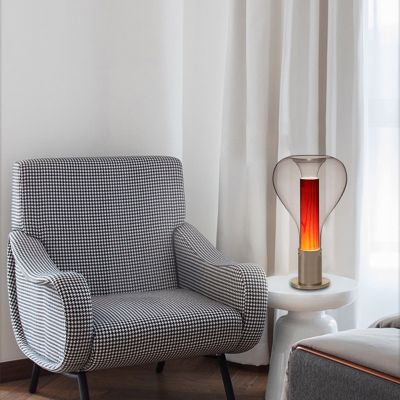 Simple Nordic aluminum glass modern art led table lamp T9070