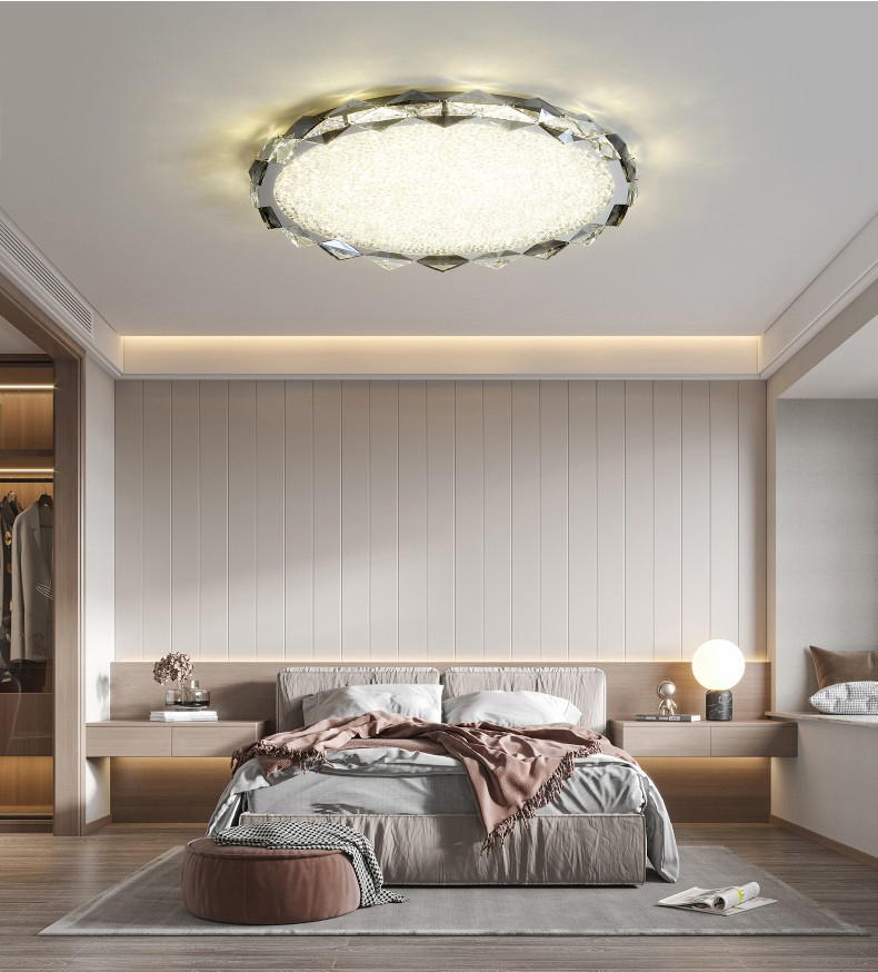 Simple modern living room dining room bedroom art crystal ceiling lamp C4092