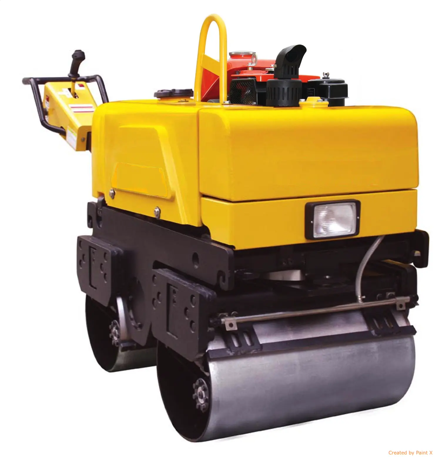 手扶双钢轮压路机