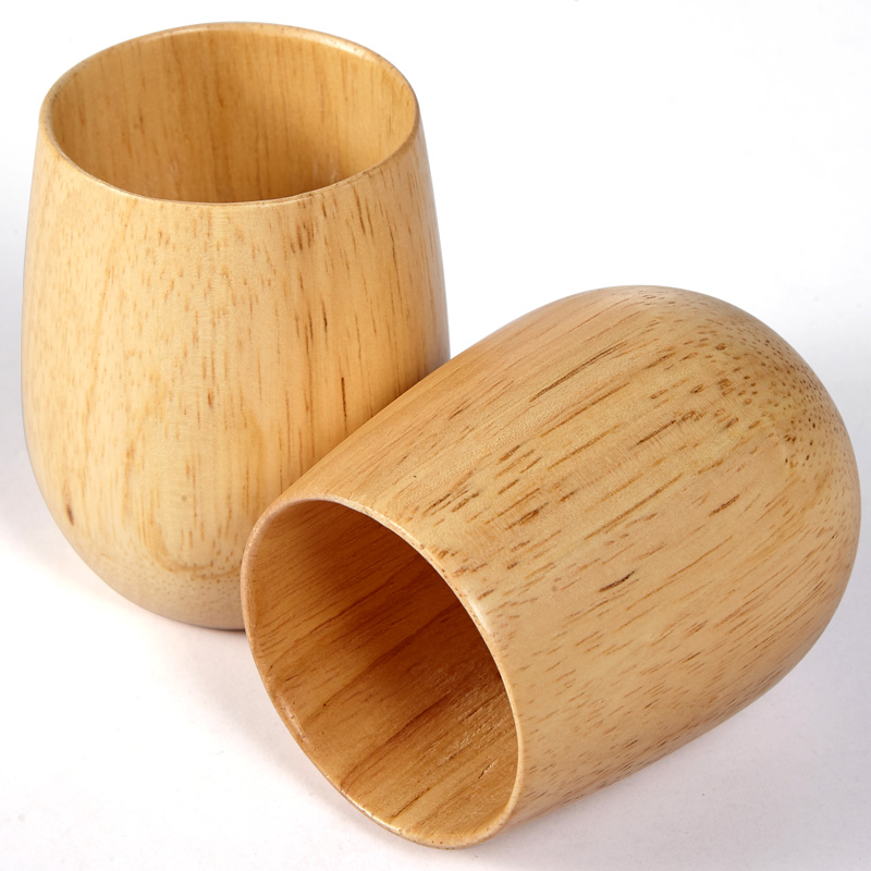 橡胶木整木量米杯（容量约120g）
