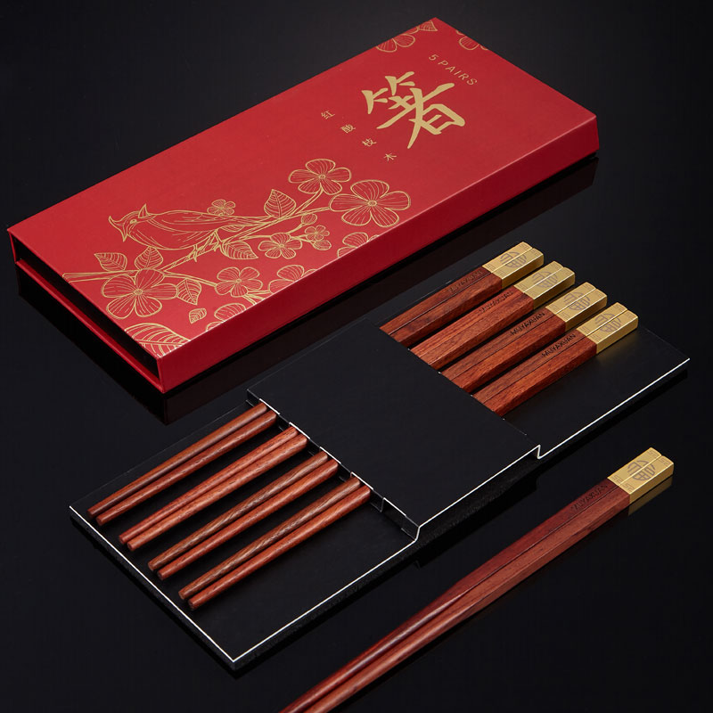 酸枝红木筷子礼盒装