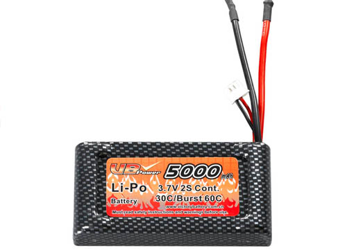 3.7V 5000mAh 30C 遙控車用鋰聚合物電池