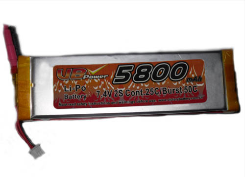 5800mAh 25C 7.4V 遥控船用电池