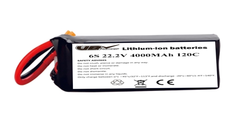 4000mAh 120C 22.2V 6S CineLifter 鋰電池，帶 XT90 插頭