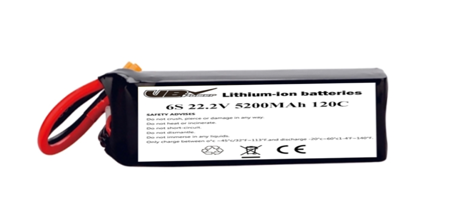 5200mAh 120C 22.2V 6S 120C CineLifter 鋰電池，帶 XT90 插頭