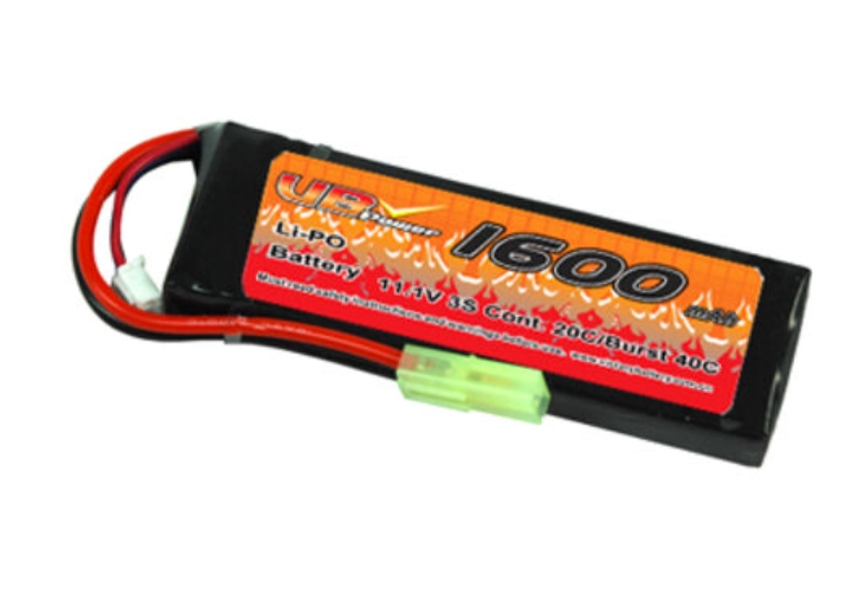 11.1V/1,600mAh 鋰聚合物電池，20C 電流，用于遙控直升機(jī)和氣槍