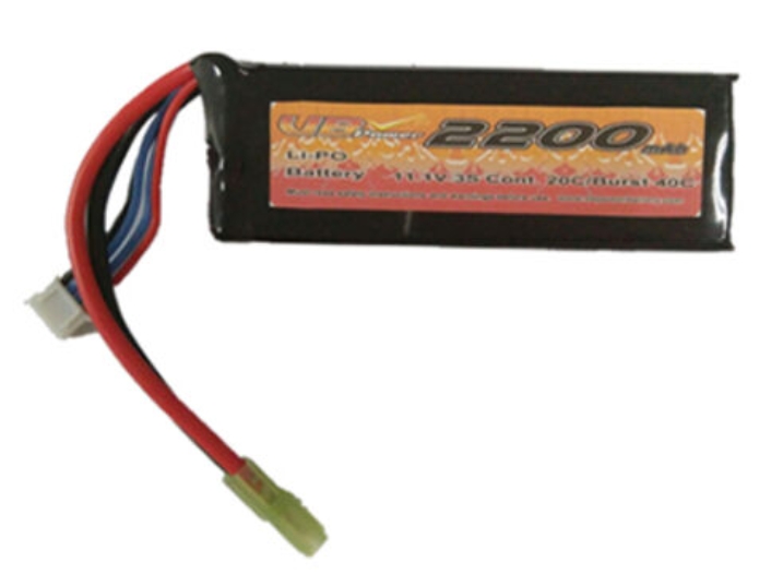 11.1V 2200mAh 20C 放电电流锂聚合物用于气枪