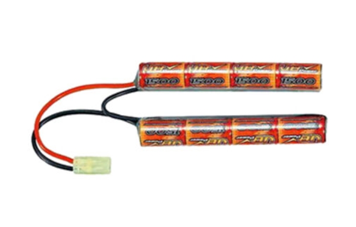 1500mAh9.6V 鎳氫電池，帶 Mini-tamiya 插頭，用于氣槍的迷你電池組