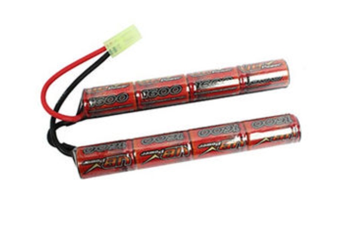 气枪电池 - 镍氢 9.6V 1600MAH 分体式、蝶形、双节棍型或起重机备用电池