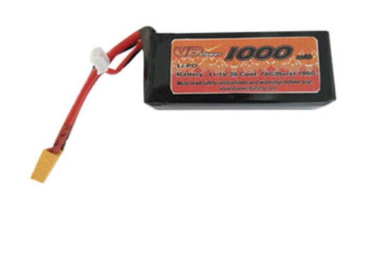 分享到  VB FPV 無人機(jī)賽車電池 11.1V 1000mah 70C 鋰電池，帶 XT60 或 XT60U