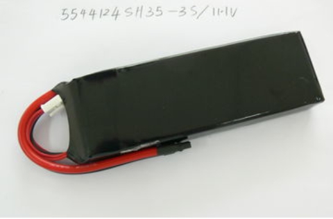 11.1V 3,700mAh 鋰聚合物電池，用于遙控直升機，放電電流為 25C