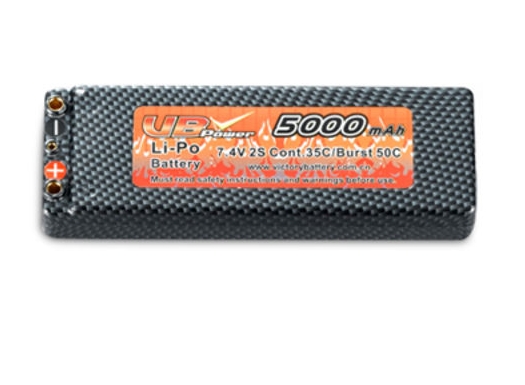 7.4V 5000mAh 60C LiPO 電池，用于 RC 車