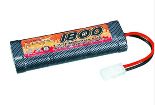 7.2V 1800mAh 鎳氫電池組，帶 T 型插頭和 30A 充電電流的遙控車