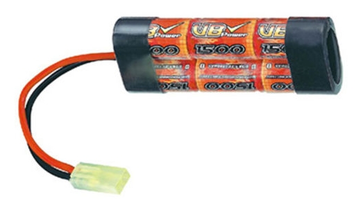 镍氢遥控车电池，7.2V 电压，2/3A 1,500mAh 容量